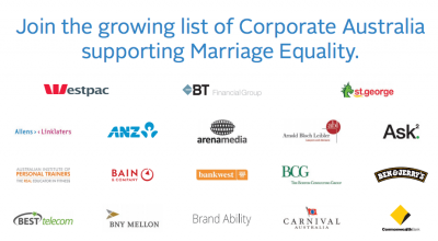 Corporate Supporters engage with Marriage Equality